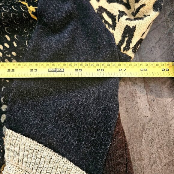 DesignbyNatalia Patchwork Animal Print Tunic Upcycle Boho Style Womens 2XL - Picture 5 of 7